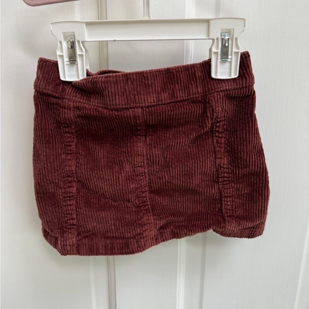 There Abouts 2T Girls Brown Corduroy Fall Skirt - Picture 4 of 5